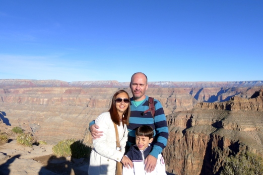 Galera feliz no Grand Canyon